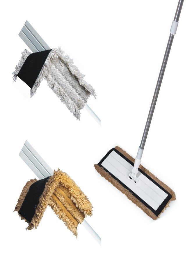 Vimal All-Clean (2 in 1) Multi-Purpose Broomstick with 2 Inter-Changeable Microfiber/Cotton Velcro Pads for Wet & Dry Floor Cleaning | Ceramic/Wood/Laminate/Marble/Tile Cleaner - Image 1